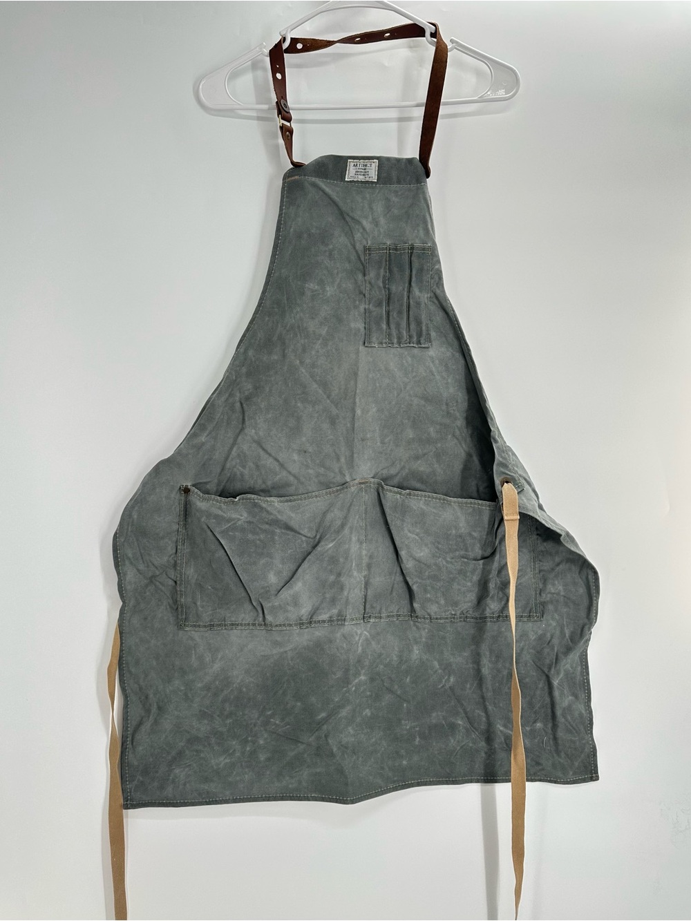 Artifact Workshop Apron w/ Removable Leather Strap Cotton Wax